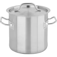 TRIZERATOP AUKŠTAS PUODELIS su NERŪDIJANČIO PLIENO DANGČIU, 20X20 6L, Pan + steelpan, Zilver
