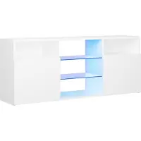 Syfax Tv-meubel met LED-verlichting 120x30x50 cm wit