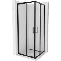 Mexen Rio vierkante douchecabine 80 x 80 , transparant, zwart - 860-080-080-70-00