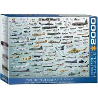 Eurographics Puzzel: Evolutie van militaire vliegtuigen, 2000 stukjes