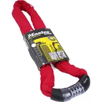 Master Lock 8392 Kettingslot 8 x 900 mm, rood 2021 Fietssloten