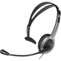 Panasonic RP-TCA 430 Telefoonheadset 2.5 mm jackplug Kabelgebonden On Ear Zilver, Zwart
