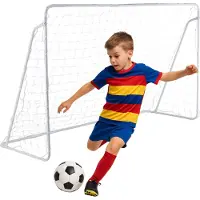 OEM Voetbaldoel – 120 x 90 x 90 cm – Voetbaldoel voor kinderen en volwassenen – inclusief net en grondankers – voor tuin, voetbaltraining