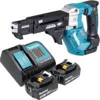 Makita DFR 552 SF accu-magazijnschroevendraaier 18 V 25 - 55 mm borstelloos + 2x accu 3.0 Ah + lader