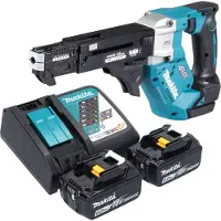 Makita DFR 552 RG accu-magazijnschroevendraaier 18 V 25 - 55 mm borstelloos + 2x accu 6.0 Ah + lader