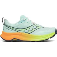 Saucony Loopschoen 'PEREGRINE 16' aqua / lichtgroen / zwart