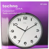 Technoline WT 8500 zwart - radio wandklok