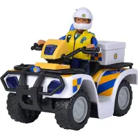 Palomies Sami - Brandweerman Sam - Politie quad inclusief figuur - Speelgoedvoertuig - Vanaf 3 jaar