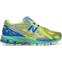 New Balance Sneakers laag '1906' blauw / neongeel / lichtgrijs