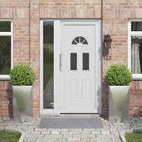 Prolenta Maison Exclusive - Plantenbakken, 2 stuks, zilver, 40 x 40 x 75 cm, roestvrij staal