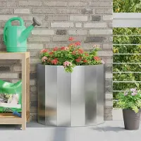 Prolenta Maison Exclusive - Plantenbak zilver, 60 x 30 x 50 cm, verzinkt staal