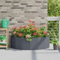Prolenta Maison Exclusive - Plantenbak, antraciet, 120 x 60 x 35 cm, staal