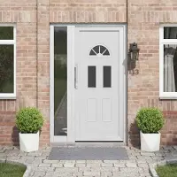 Prolenta Maison Exclusive - Plantenbakken, 2 stuks, wit, 30 x 30 x 30 cm, staal