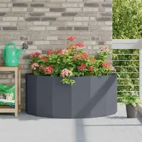 Prolenta Maison Exclusive - Plantenbak, antraciet, 120 x 60 x 50 cm, staal