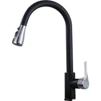 OEM Uittrekbare keukenkraan, veelzijdige spuitstanden, roestvrijstalen constructie, modelnummer: cf04043KC