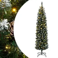 Prolenta Maison Exclusive - Kunstkerstboom, slank model, 300 LED-lampjes, 180 cm