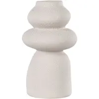 House Nordic Vaas Alma | natuursteen beige 14.5x14.5x26.5 cm vazen | NADUVI