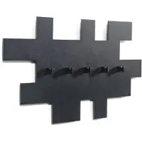 Spinder Design kapstok Tetromino - Zwart - 5 haken