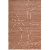Ferm Living Gessoto Jute Rug Jute Tapijt Terracotta|Off-White | 170 x 240 cm