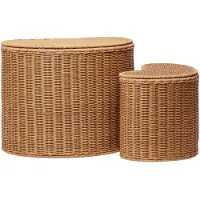 Ferm Living Willora Gevlochten Opbergmanden - Set van 2