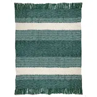 Malagoon Plaids, deken Tribal green throw dames 125x150 cm