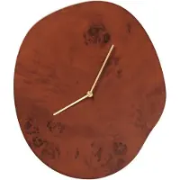 Ferm Living Klok Melt Dark Stained Burl