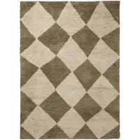 Ferm Living Tilt vloerkleed Elm green, 140x200 cm