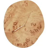 Ferm Living Klok Melt Natural Burl