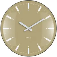 Karlsson Realista Dome Wandklok | Ø35cm | Olive groen