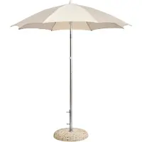 HAY Terrazza Parasol Octagon | Off-white and grey