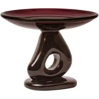 Ferm Living Damo glass centerpiece schotel Ø30 cm Dark grape