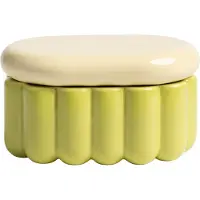 &k amsterdam Charlo Voorraadpot - Pear Green