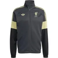 Adidas Liverpool Lifestyler Trainingsjack Donkergrijs Goud Zwart