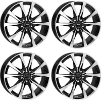 Autec 4 Brixen velgen, 7x17 inch, 5x112 steekmaat, geschikt voor Ford Tourneo Connect en Transit Connect. Alufelgen, 5x112 steekmaat, voor Ford Tourneo Connect en Transit Connect