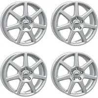 Autec 4 Tallinn velgen, 6,5x16, 4x100, kleur zilver, voor Mazda MX-5.2 aluminium velgen, 4x100, kleur zilver, voor Mazda MX-5