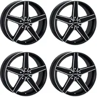 Autec 4 Delano velgen, 8,5x20, 5x112, SWMP, geschikt voor BMW 2-serie, X1, 1-serie, X2, aluminium velgen. 5x112 SWMP voor BMW 2-serie, X1, 1-serie, X2, aluminium velgen