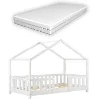In And OutdoorMatch And OutdoorMatch kinderbed Everardo - met matras - 70 x 140 cm - wit - geschikt voor meisjes - geschikt voor jongens