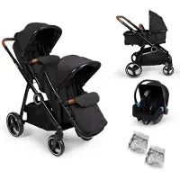 Zesso 4-in-1 Duo Kinderwagen met Autostoel Luiz Zwart