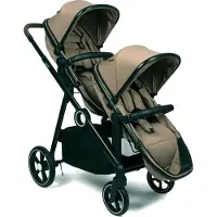 Zesso Luiz XL Duo Kinderwagen Taupe – Innovatieve Oplossing met Extra Ruime, Convertibele Zitjes van Geboorte tot 22 kg