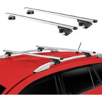 Aurilis Draagrek bagagedrager voor Skoda Kodiaq NS7, modeljaren 2017-2025, aluminium, zilverkleurig, 2-delig, met ABE-certificaat