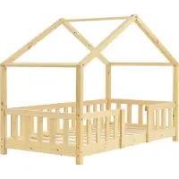 In And OutdoorMatch And OutdoorMatch kinderbed Karina - Met valbeveiliging - 70x140 cm - Hout - Geschikt voor meisjes - Geschikt voor jongens - Geschikt voor kinderen
