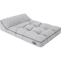 TexCorp Hondenmatras "Destiny" L, 98x62 cm – elegant hondenbed met verhoogde rand, waterafstotend | Doggy