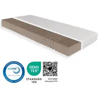 NovaSleep Koudschuimmatras 80x200, H5, hoogte 18 cm, matras 80x200, 7-zone matras, antibacteriële hoes met rits aan 4 zijden