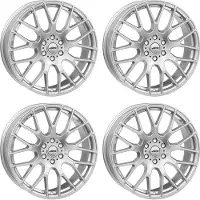 Autec 4 Nimah velgen, 8x18 inch, 6x120 steek, kleur: zilver, geschikt voor VW Bus. Alufelgen, 6x120 steek, kleur: zilver, geschikt voor VW Bus