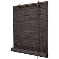 Sol Royal rolgordijn bamboe 80x160 cm SolDecor B86 - rolgordijnen zonder boren - rolgordijnen lichtdoorlatend zonwering bamboo jaloezieën inclusieve klembeugels - Bruin