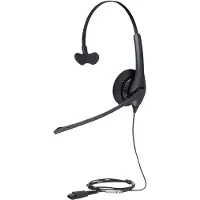 Jabra BIZ 1500 On Ear headset Kabel Mono Zwart Ruisonderdrukking (microfoon), Noise Cancelling Telefoon