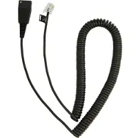 Jabra QD Cord, Coiled, Mod. Plug 2 m