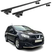 Aurilis Aluminium dakkap voor Nissan Qashqai +2 JJ10, modeljaar 2007-2014, 5-deurs, zwart, met ABE-certificering, bestaande uit 2 delen