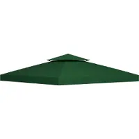 Fortuna Lai paviljoen dakvervanging, 3x3 meter, antracietgrijs, waterafstotend polyester, geschikt voor metalen en tuinpaviljoenen