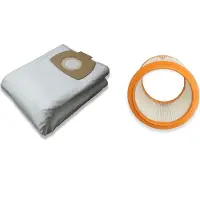 Kallefornia 5 stofzuigzakken + 1 wasbaar filter voor Stihl SE 122 / SE122 E 122E